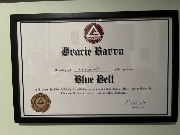Blue belt · July 7, 2023 · Promoted by Nick Castiglia