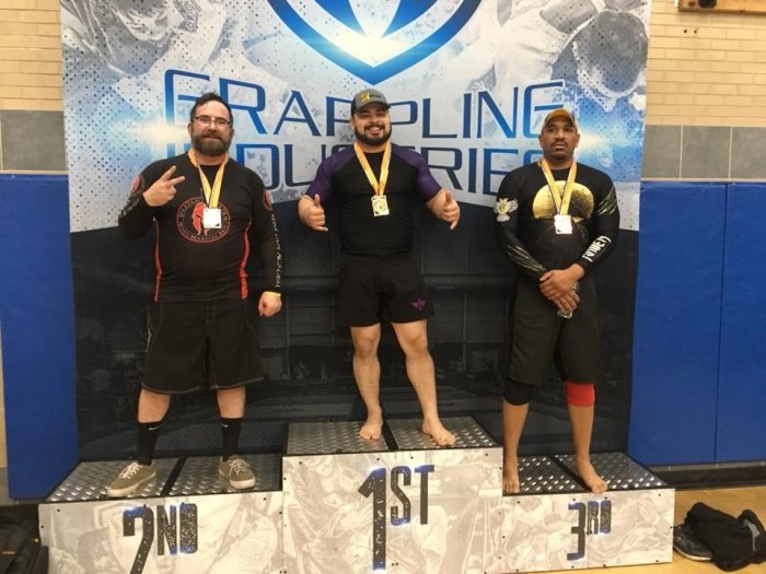 Podium shot from Grappling Industries Minneapolis in 2018.
