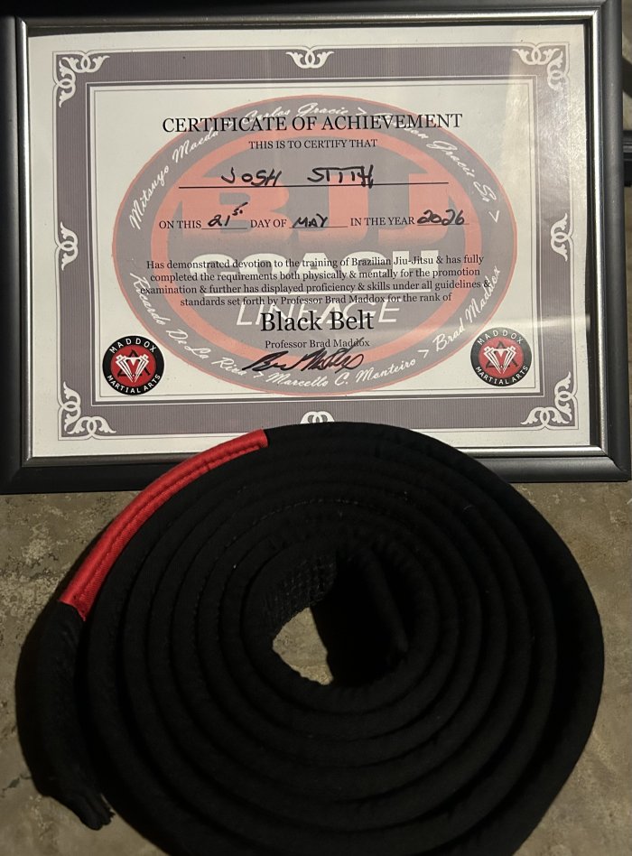 Black belt · June 18, 2022 · Promoted by Brad Maddox