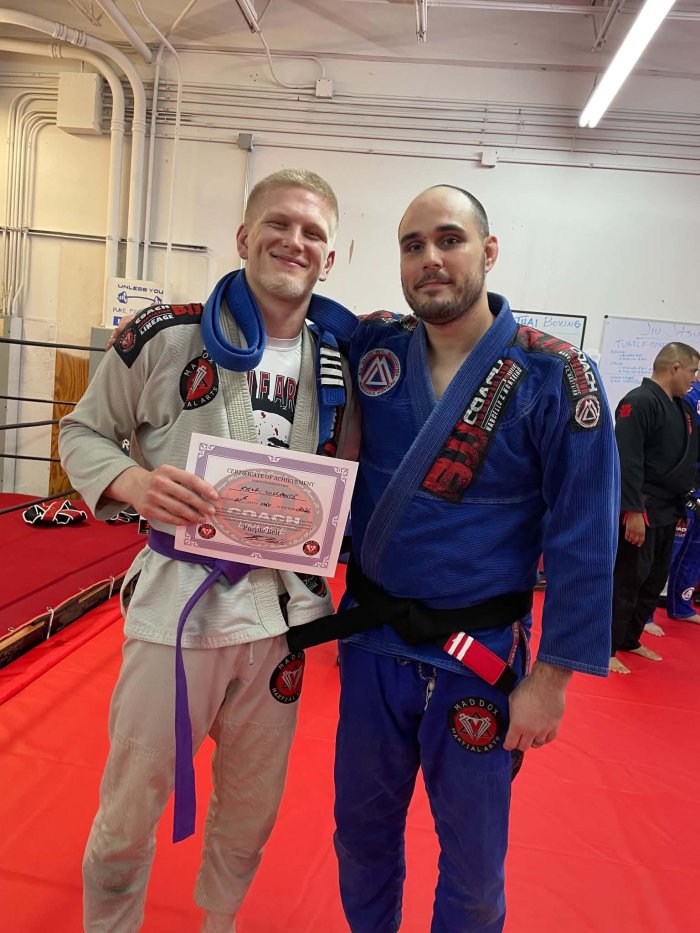Purple belt · May 22, 2026 · Promoted by Brad Maddox