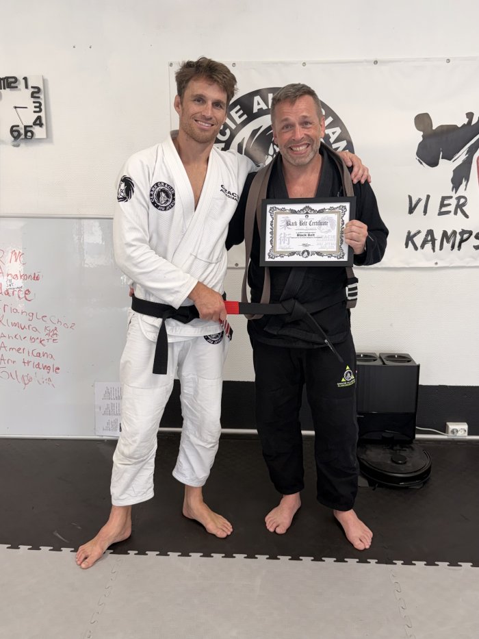 Black belt · May 30, 2026 · Promoted by Clark Gracie