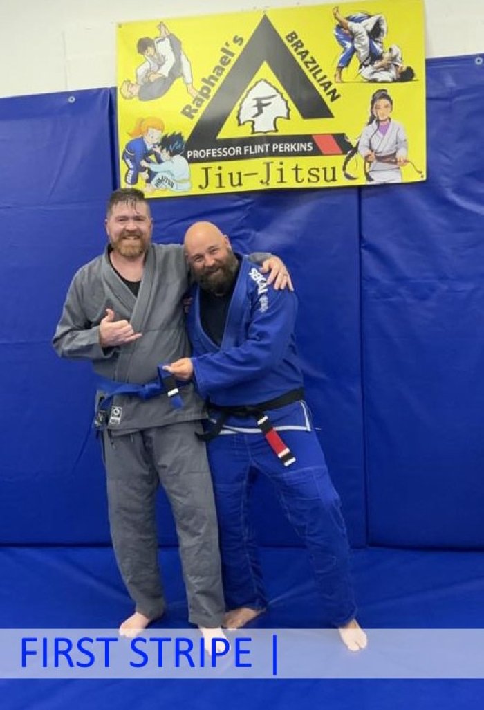 Blue belt · April 8, 2025 · Promoted by Flint Perkins