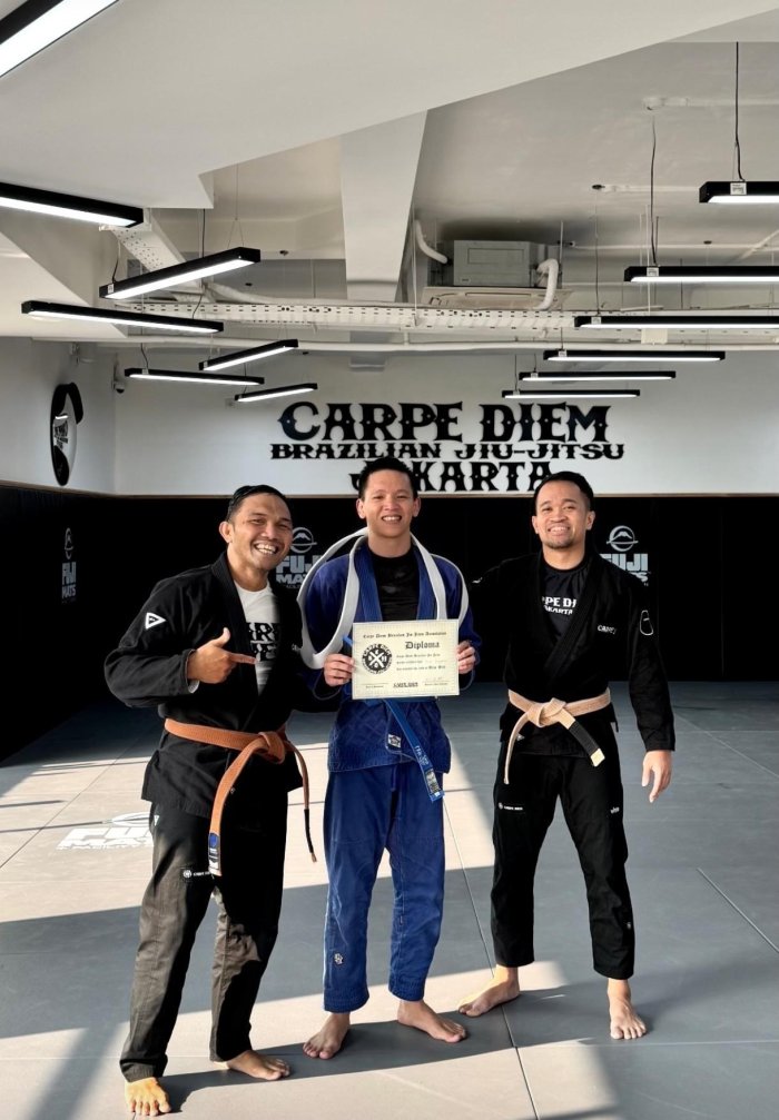 Blue belt · June 2, 2026 · Promoted by Dika Siregar