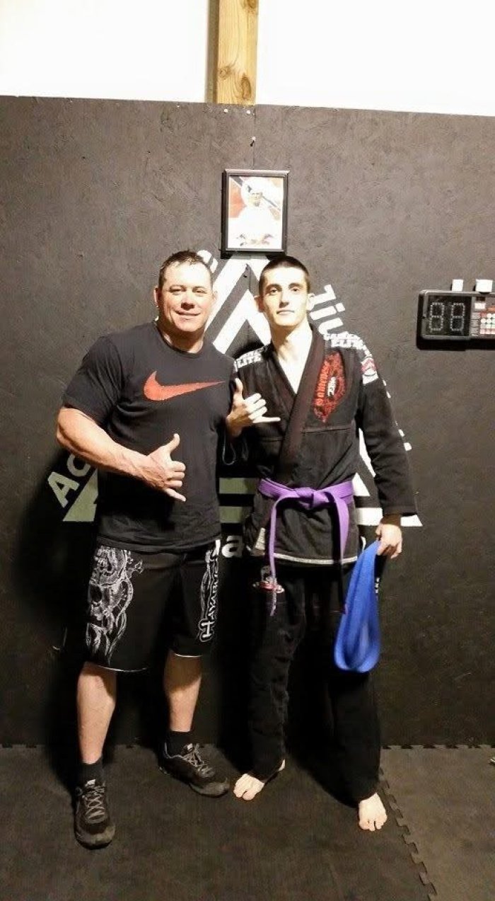 Purple belt promotion 4-7-2015