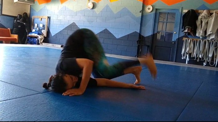 2019. My first forward roll! No I did not learn to tumble around as a kid.
