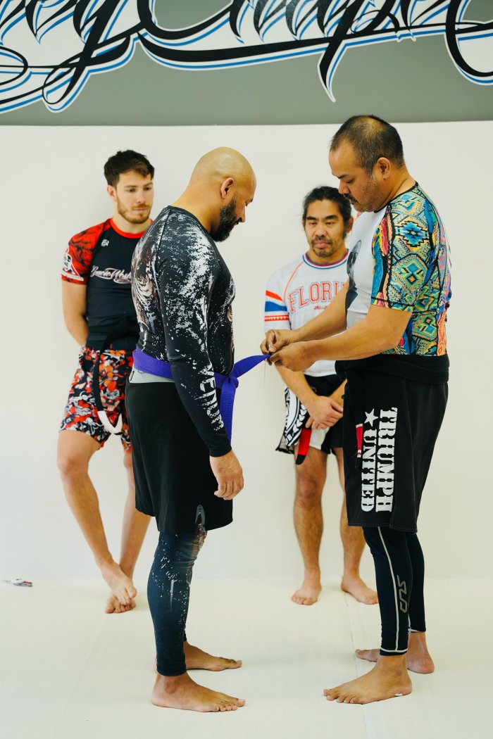 Purple belt · October 19, 2024 · Promoted by Eric Callueng
