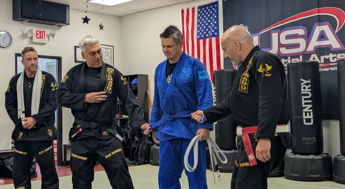 Blue belt · May 28, 2026 · Promoted by Carlos Machado