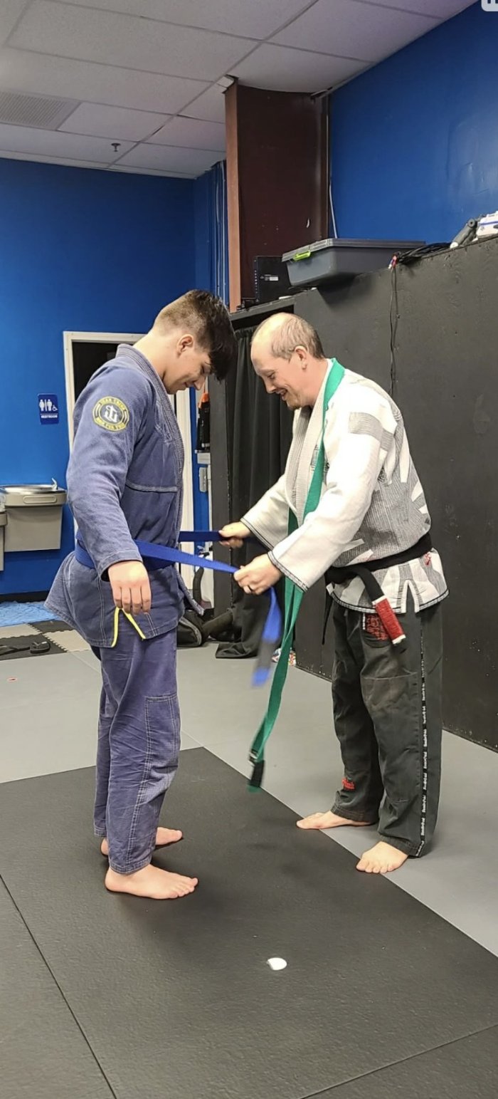 Blue belt · September 22, 2021 · Promoted by Christopher Garza