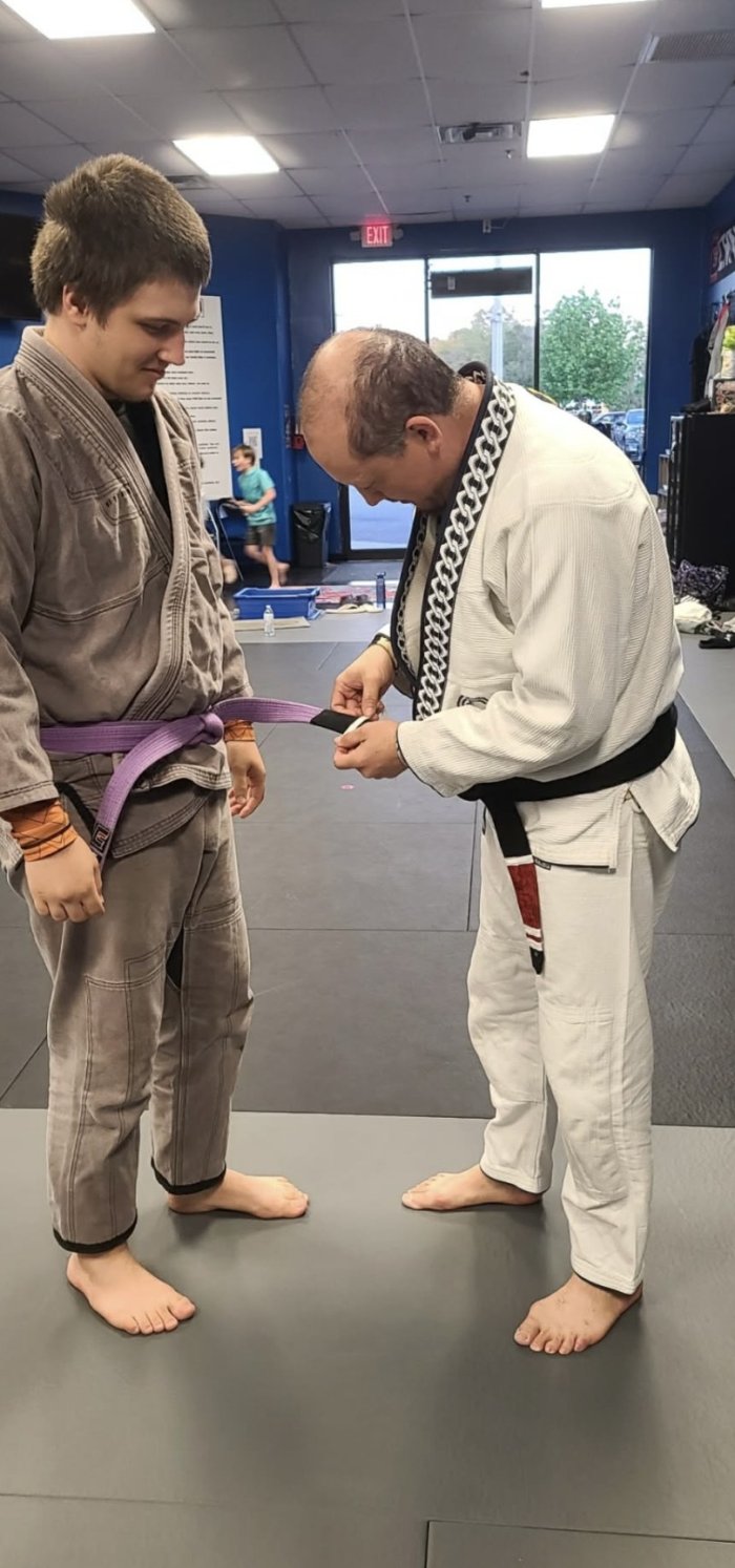 Purple belt · April 15, 2024 · Promoted by Christopher Garza