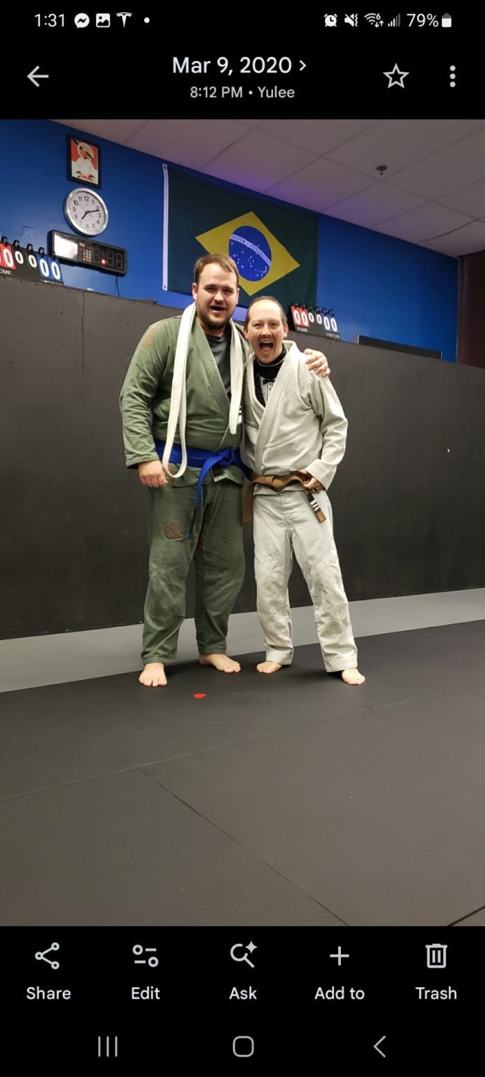Blue belt · March 9, 2020 · Promoted by Chris Garza