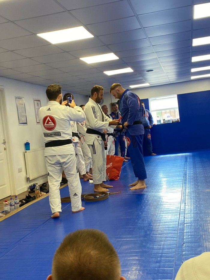 Receiving my black belt (2nd July 2022)