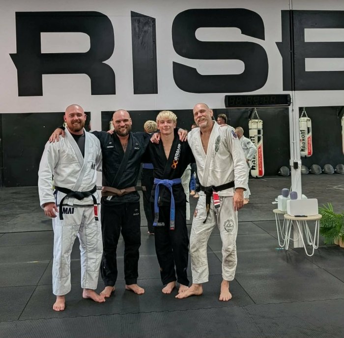 My Brown Belt and My son's Blue belt grading