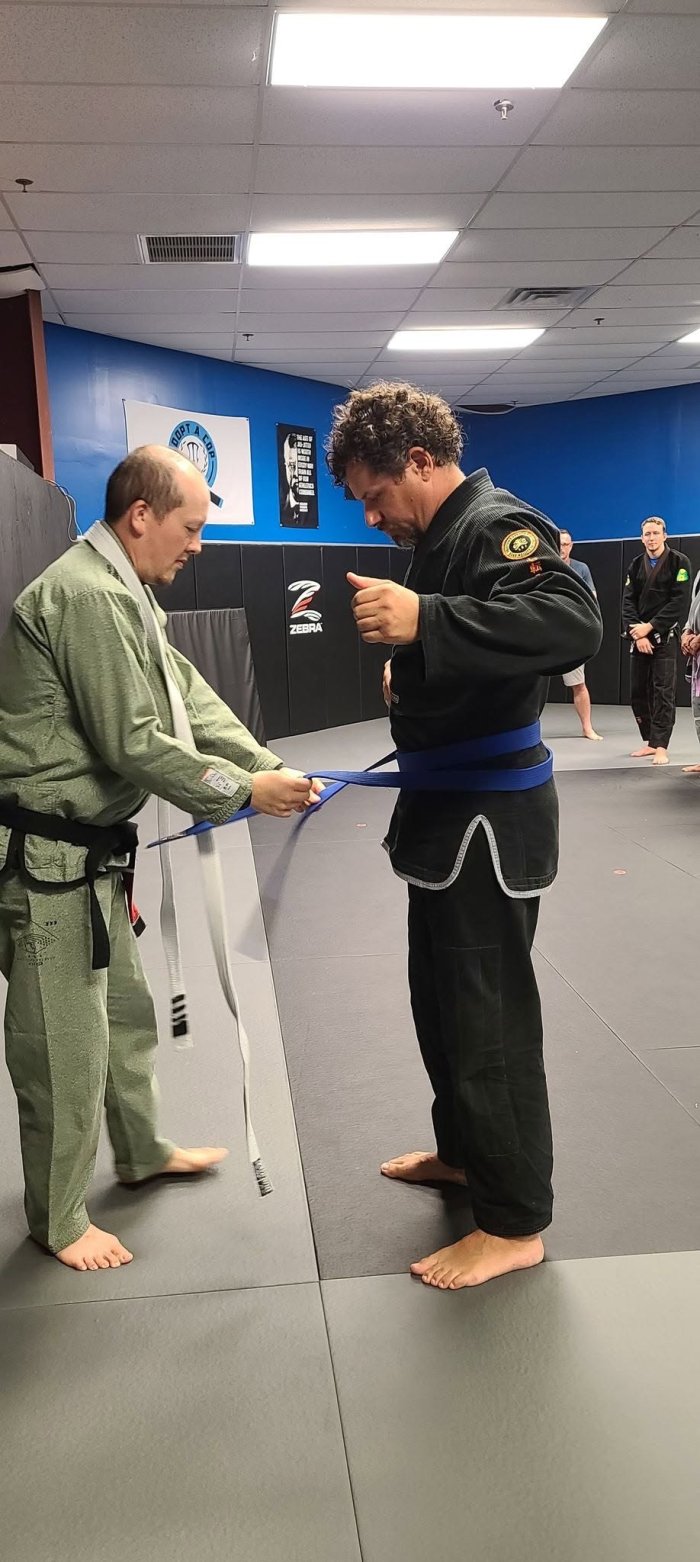 Blue belt · August 27, 2022 · Promoted by Chris Garza