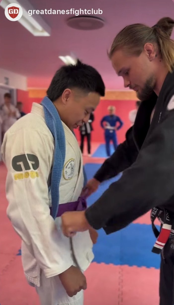 Purple belt · June 18, 2026 · Promoted by Lucas Andersen