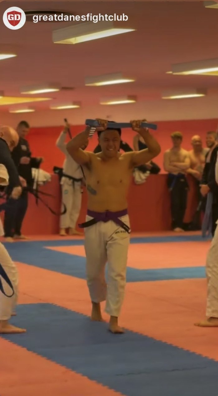Purple belt · June 18, 2026 · Promoted by Lucas Andersen
