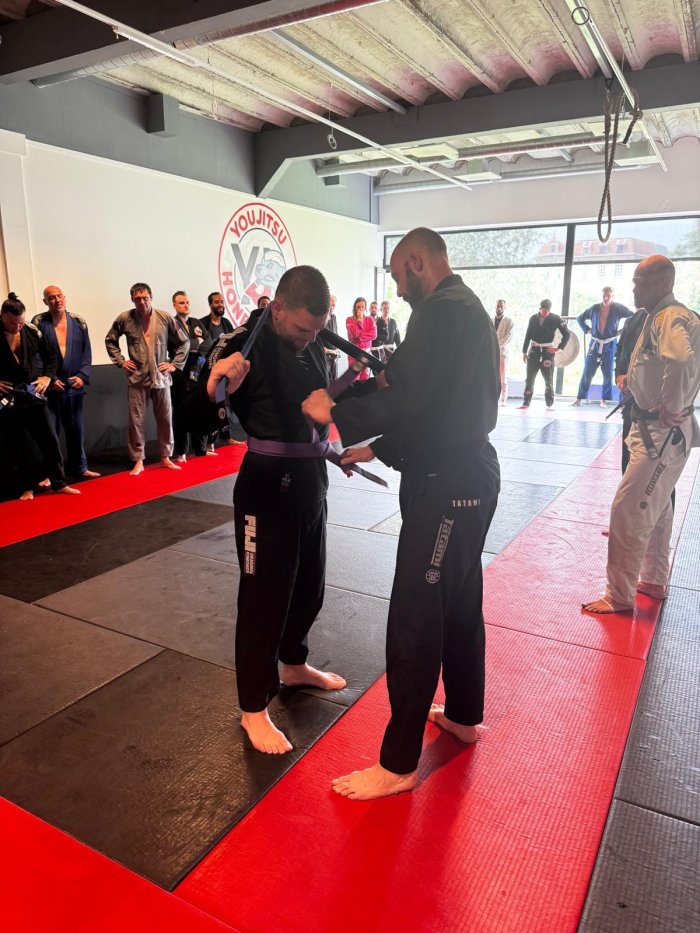 Purple belt · June 27, 2026 · Promoted by Brian Van Miltenburg