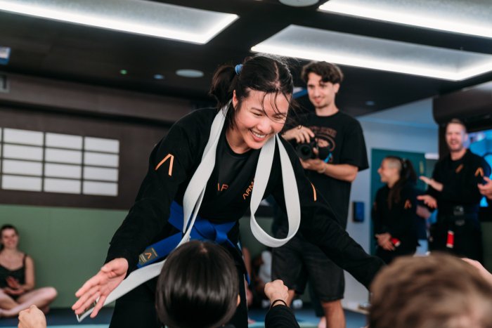 Blue belt · June 26, 2026 · Promoted by Ffion Davies