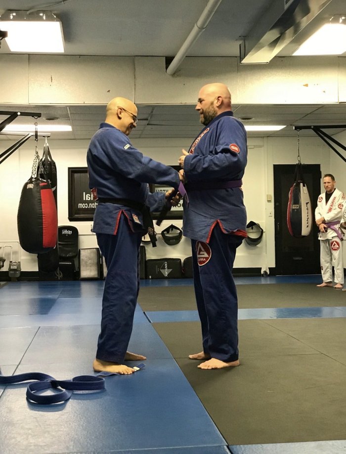 Purple belt · November 16, 2017 · Promoted by Jim Burchfield