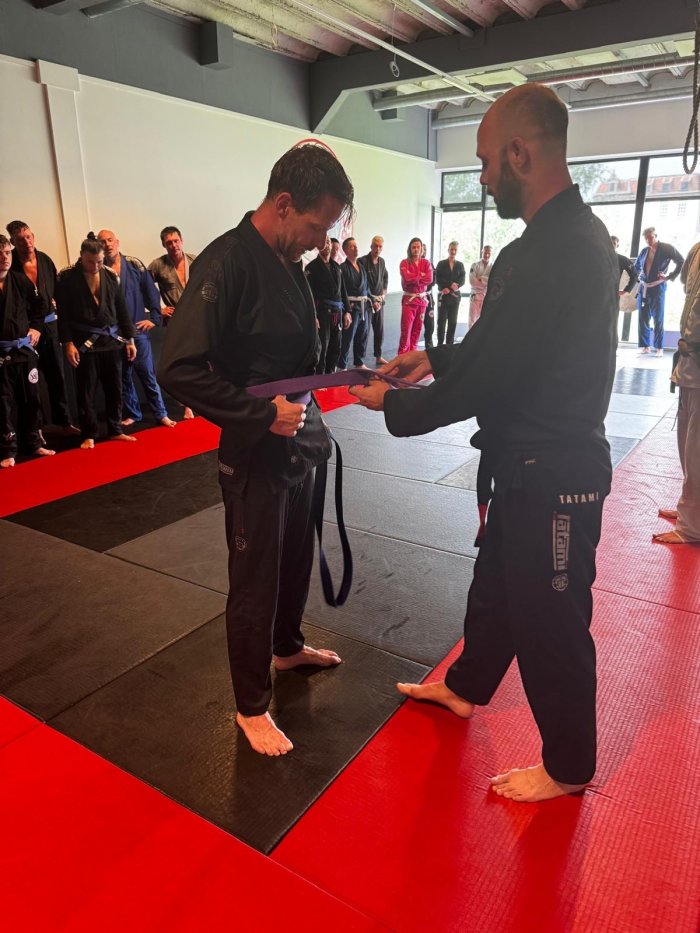 Purple belt · June 27, 2026 · Promoted by Brian Van Miltenburg