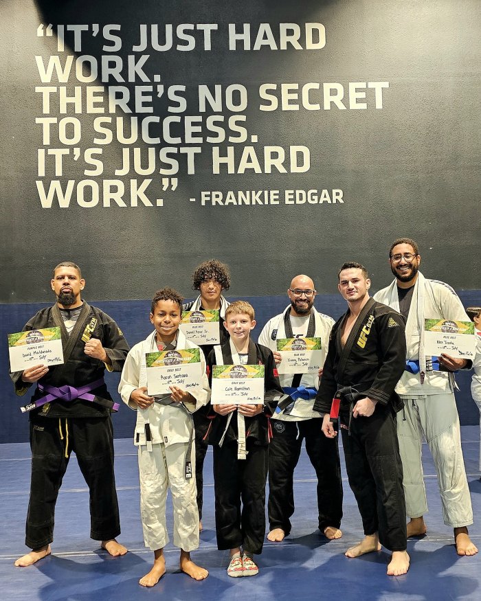 Purple belt · July 11, 2026 · Promoted by Professor Joey Polito