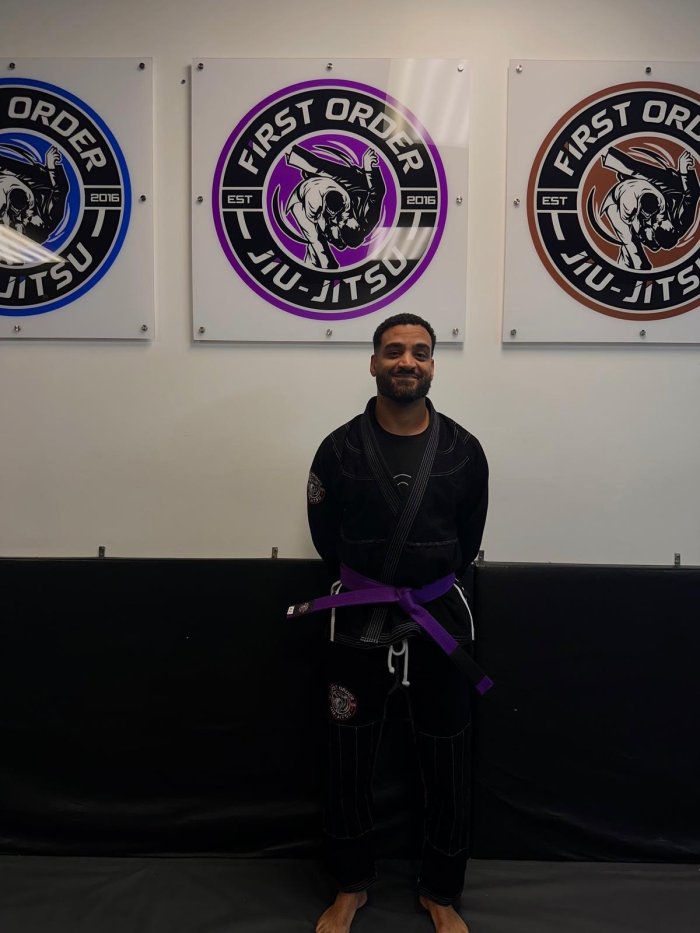 Purple belt · April 26, 2025 · Promoted by First Order Jiu Jitsu