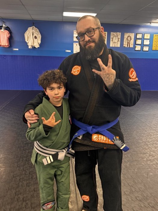 Me and my boy after his stripe