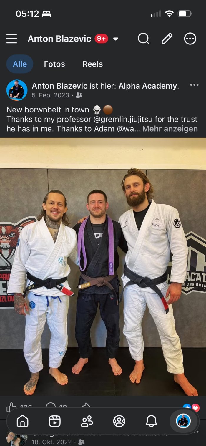 Brown belt · February 5, 2023 · Promoted by Pawel Kozlowski