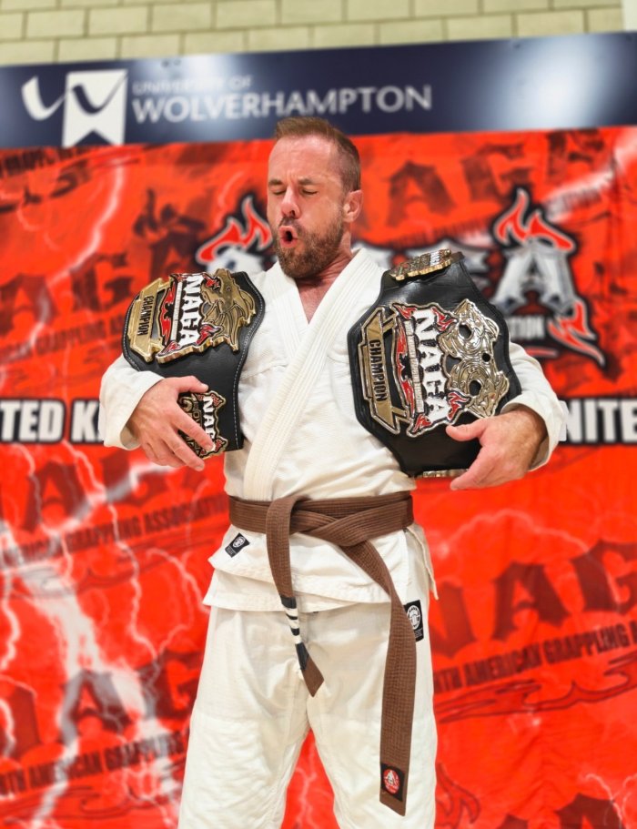 My two NAGA belts won in 2026. One in London and one in Walsall 6 months later.