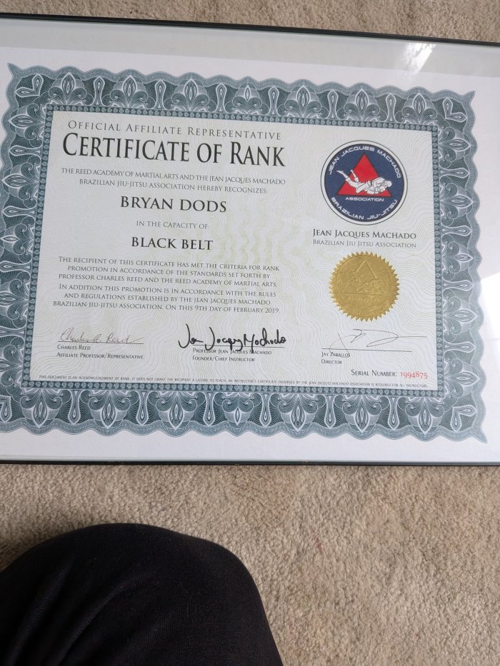 Black belt · February 9, 2019 · Promoted by Jay zeballos