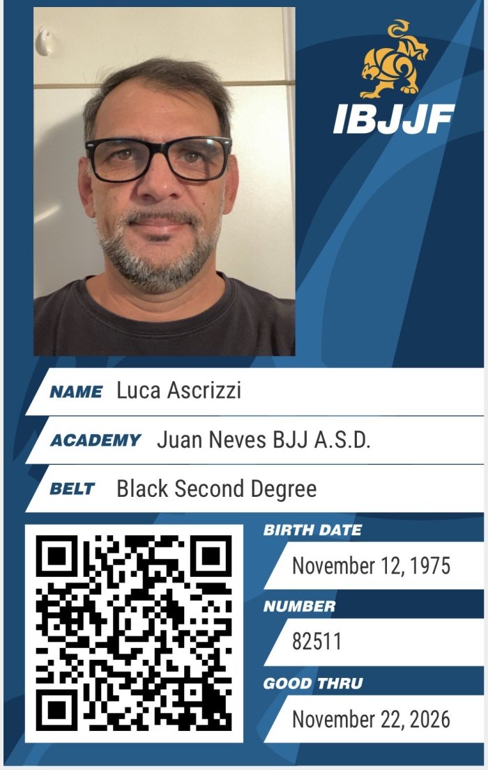 Black belt 2nd degree · June 13, 2026 · Promoted by Juan Neves