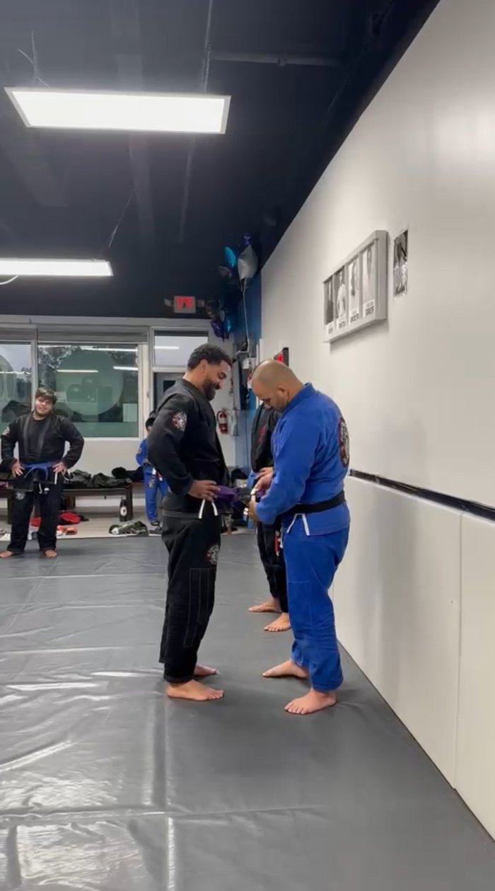 Purple belt · April 26, 2025 · Promoted by First Order Jiu Jitsu