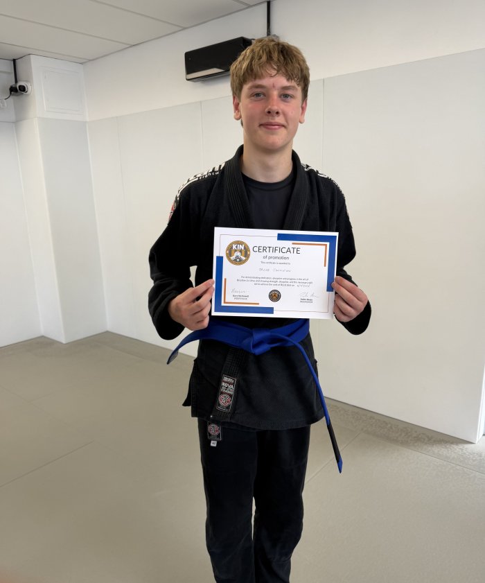 Blue belt · July 5, 2026 · Promoted by Pedro Bessa