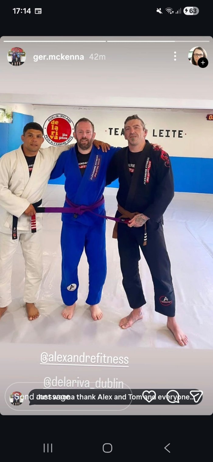 Purple belt · June 10, 2026 · Promoted by Alexandre Fitness Jiu Jitsu Academy