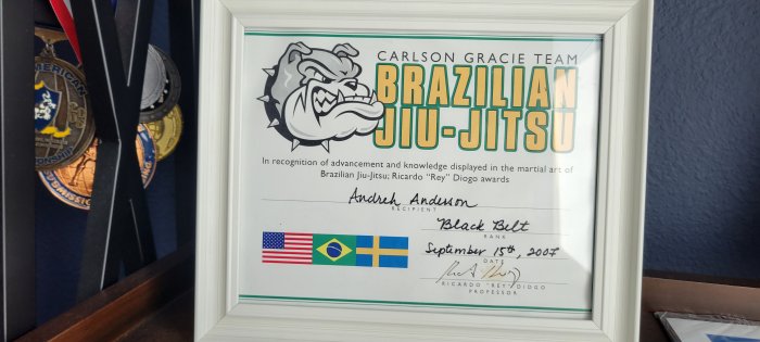 Black belt · September 15, 2007 · Promoted by Rey Diogo