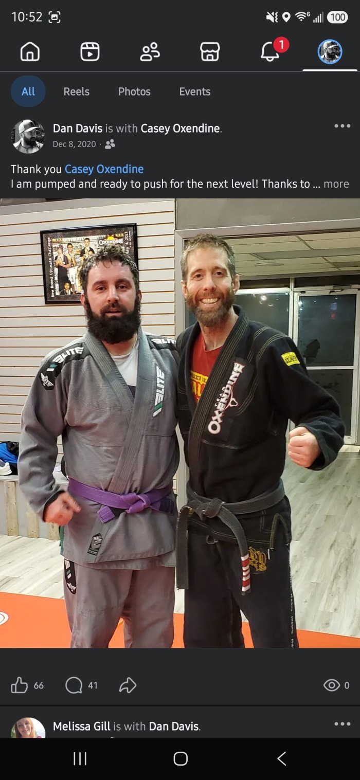 Purple belt · December 8, 2020 · Promoted by Casey Oxendine