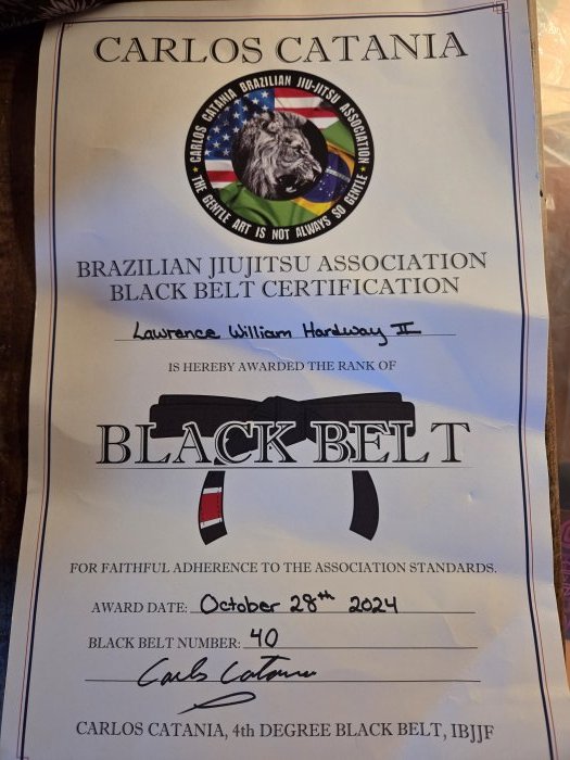 Black belt · April 23, 2024 · Promoted by Kevin Outten