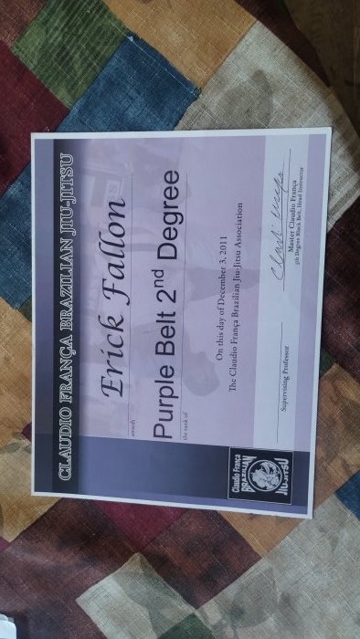 Purple belt · December 5, 2009 · Promoted by Claudio Franca