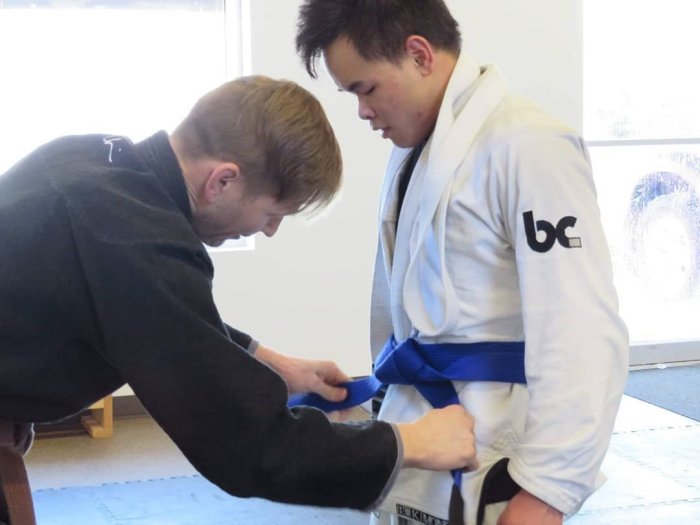 Blue belt · March 9, 2019 · Promoted by Andrew Weatherhead
