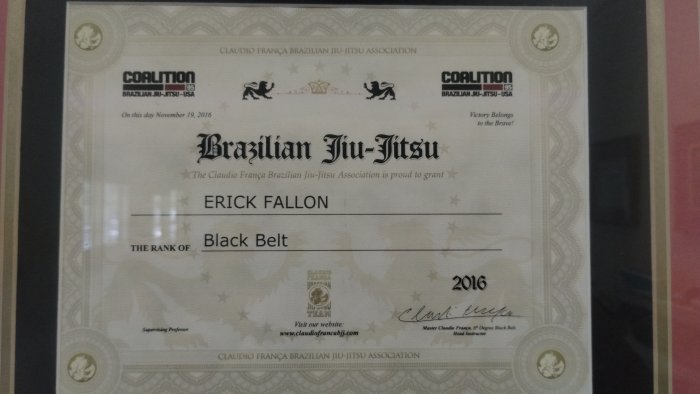 Black belt · November 19, 2016 · Promoted by Claudio Franca
