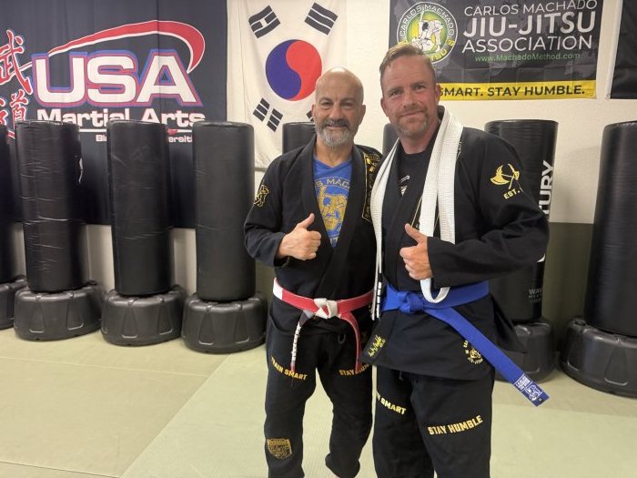 Blue belt · June 13, 2026 · Promoted by Ray Flores