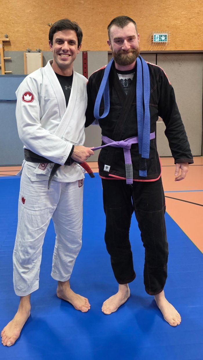 Purple belt · December 1, 2025 · Promoted by Joao Macedo
