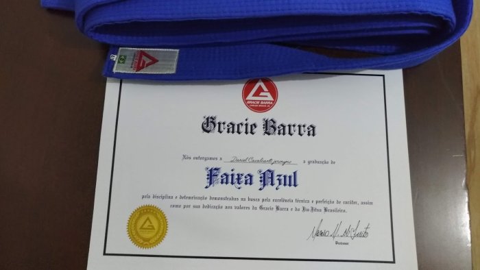 Blue belt · July 2, 2018 · Promoted by Márcio Moreira de Freitas