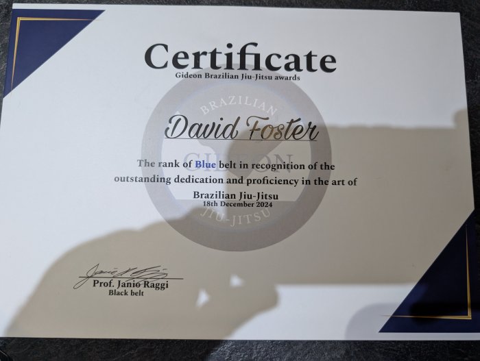 Blue belt · December 18, 2024 · Promoted by Janio raggi