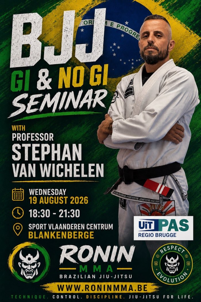 Purple belt · August 19, 2026 · Promoted by Eric Van Vaerenbergh