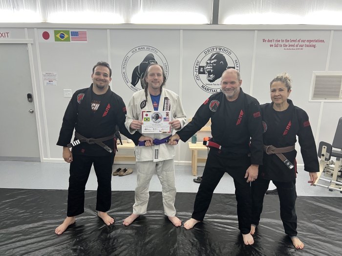 Purple belt · July 1, 2026 · Promoted by Nelson Todd