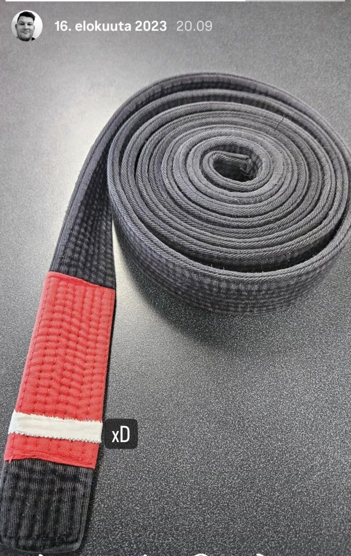 Black belt 1st degree · August 16, 2023 · Promoted by Jesse Malmberg