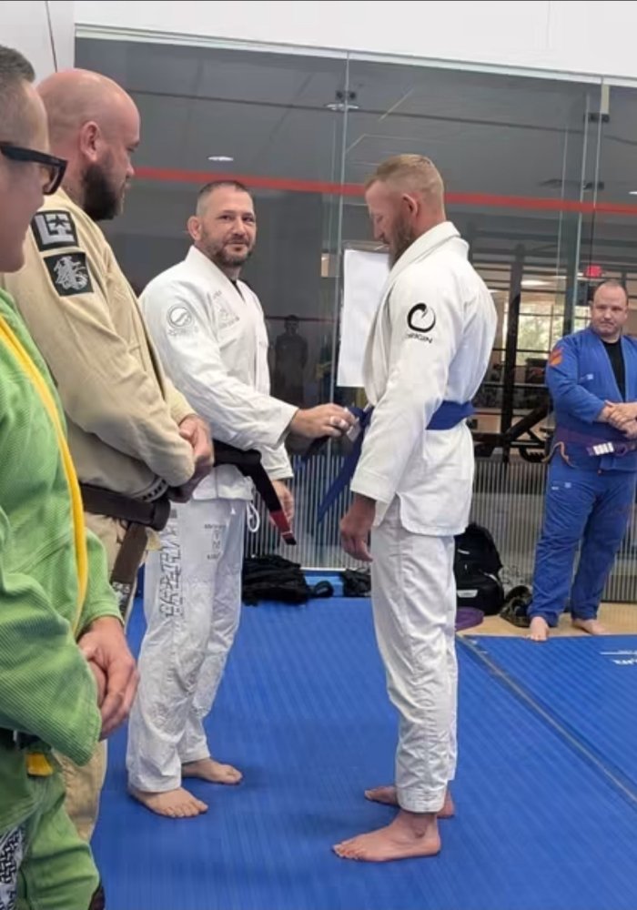 Blue belt · July 12, 2025 · Promoted by Eric Farmer