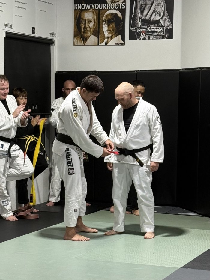 Black belt 1st degree · September 5, 2026 · Promoted by Demian Maia