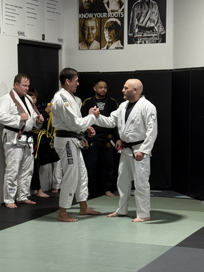 Black belt 1st degree · September 5, 2026 · Promoted by Demian Maia