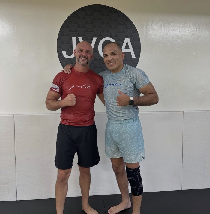 Training with Professor at VILLANUEVA GRAPPLING ARTS SIX BLADES JIU JITSU LA MESA